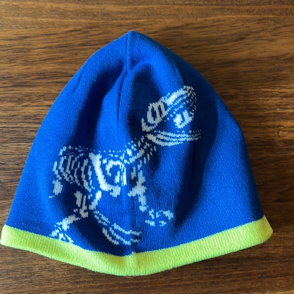 Lands End Reversible Fleece Beanie/Hat Size Medium/Large
